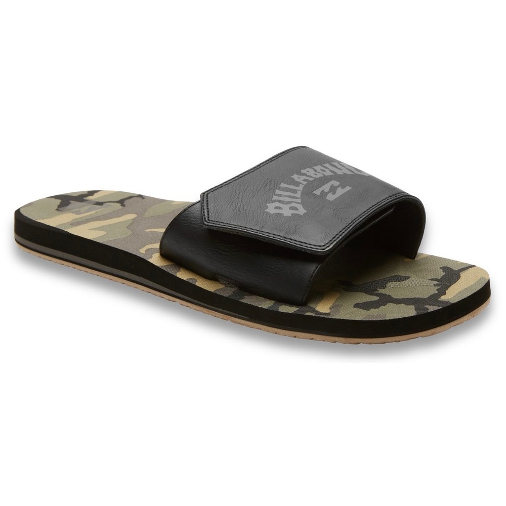 Billabong All Day Impact Slide Sandals - NWT Mens Size 9 Blk‎ / Camo #44883-F6